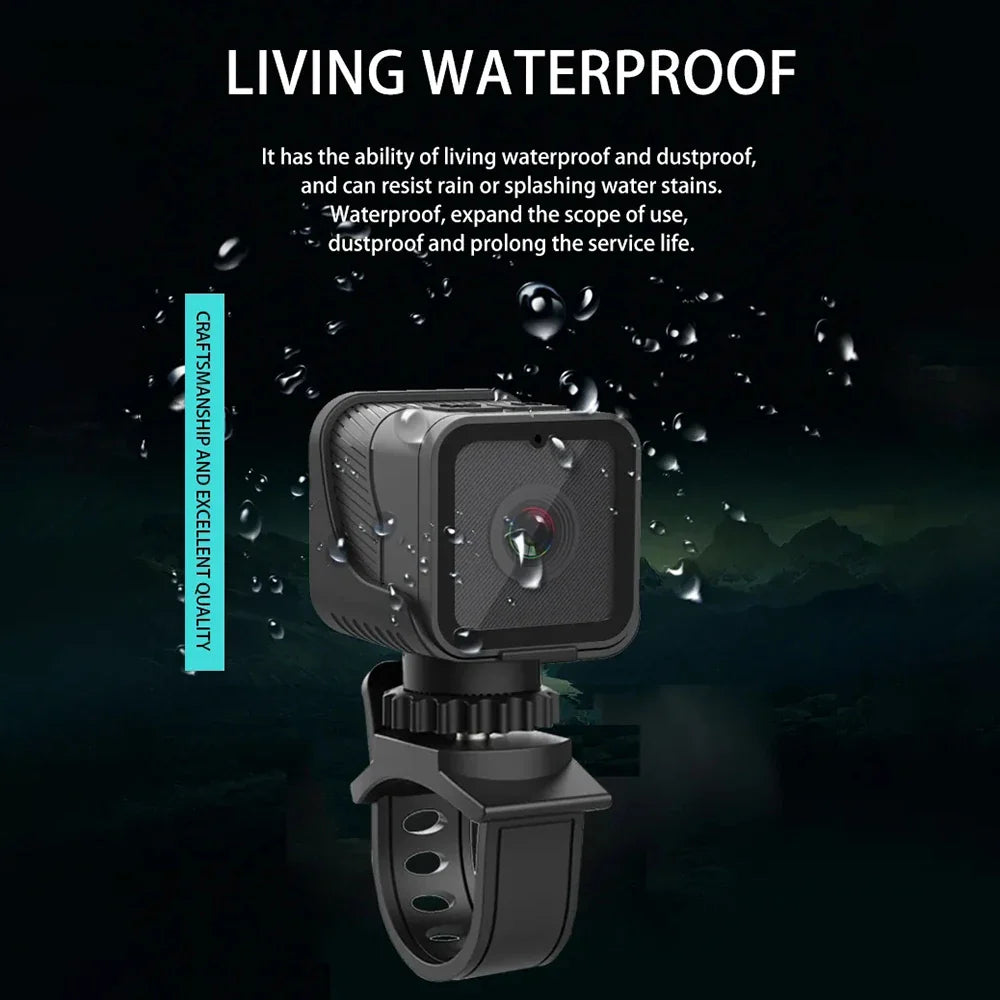 NNEOBA Portable WiFi Waterproof Sports Mini Camera (1080P HD)-4