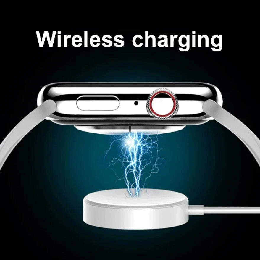 Smart Watch with Wireless Charging & Bluetooth Calls (Grey)-1