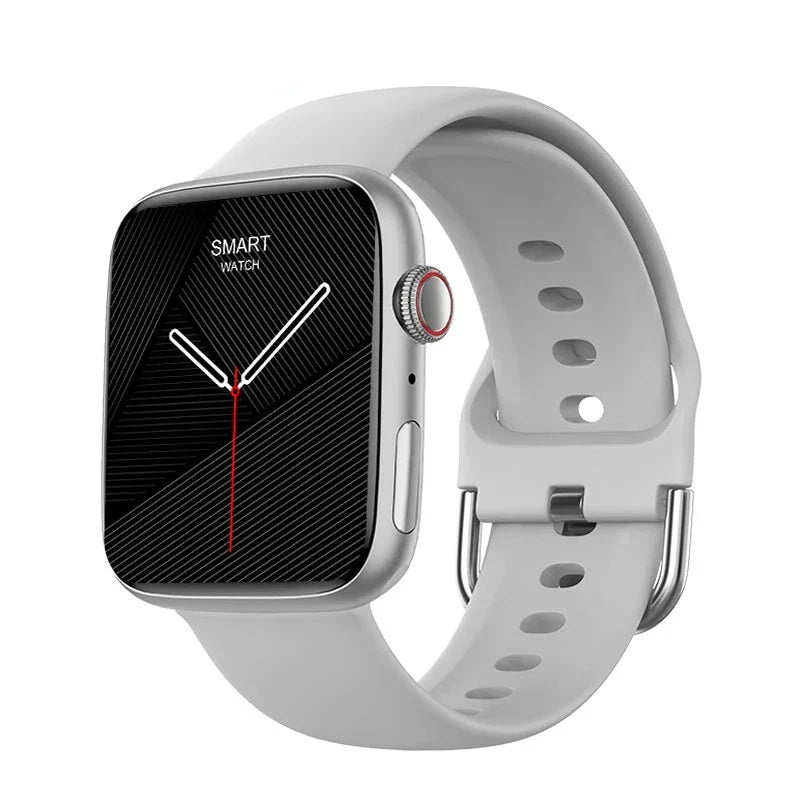 Smart Watch with Wireless Charging & Bluetooth Calls (Grey)-0