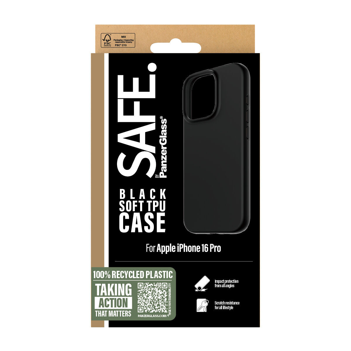 Mobile Screen Protector PanzerGlass iPhone 16 Pro Apple-1