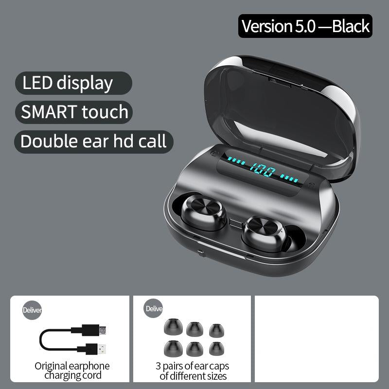 NNEIDS Wireless Noise-Cancelling Earbuds With Charging Case