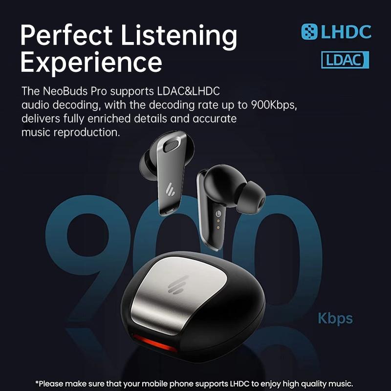 NNEIDS Wireless Neobuds Pro Tws Earphones - Noise Reduction - Black