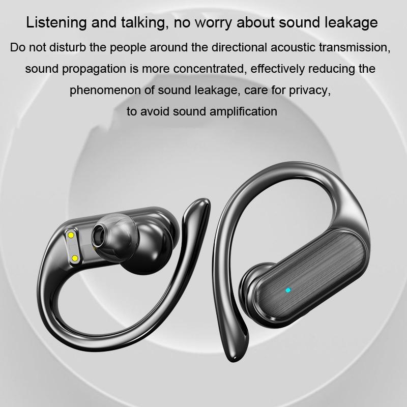 NNEIDS Wireless Noise-Cancelling Bluetooth Earbuds With Led Display - Blue