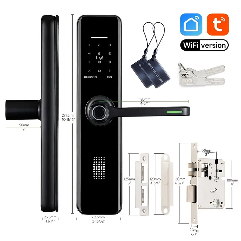 Smart WiFi Door Lock with Keypad & App Access-3